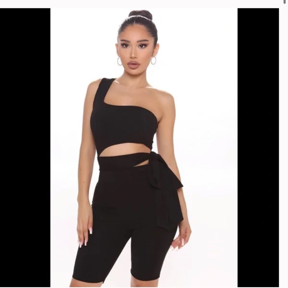 FashionNova Cutting It Short Romper